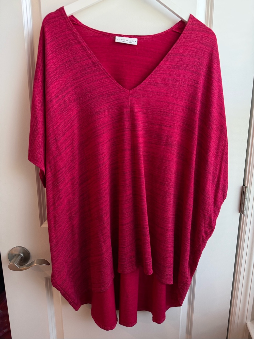 Bryn Walker Oversized Tunic Kaftan Lagenlook Deep Pink Bohemian Lounge Large
